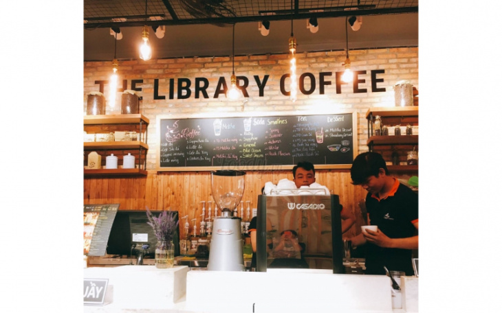 địa chỉ the library coffee, the library coffee bar, the library coffee shop, the library coffee bình dương – quán cà phê sách nổi tiếng