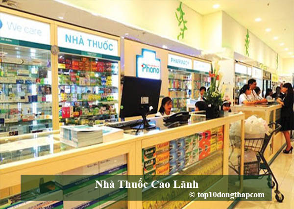 Top 10 nhà thuốc uy tín thành phố Cao Lãnh, Đồng Tháp