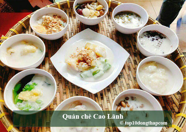 Top 10 quán chè ngon thành phố Cao Lãnh, Đồng Tháp