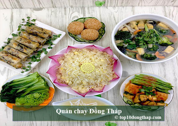 Top 10 quán ăn chay ngon tại thành phố Cao Lãnh, Đồng Tháp