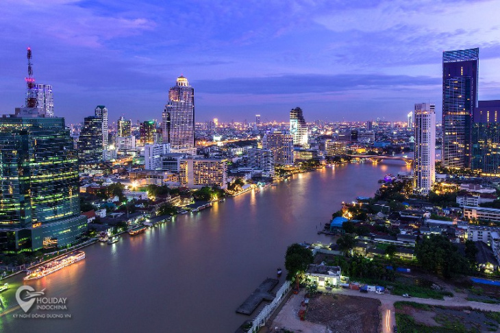Vẻ đẹp quyến rũ của thủ đô Bangkok về đêm