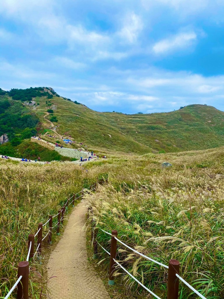 chiêm ngưỡng cảnh sắc mùa thu đẹp như tranh vẽ trên núi hwawangsan