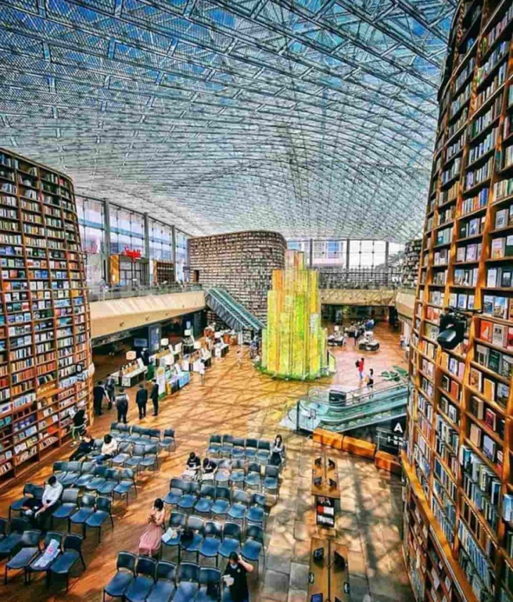 choáng ngợp với vẻ đẹp của thư viện starfield giữa lòng seoul