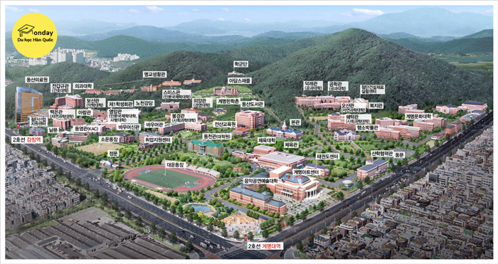 đại học keimyung - ngôi trường đẹp như mơ trong các bộ phim học đường hàn quốc