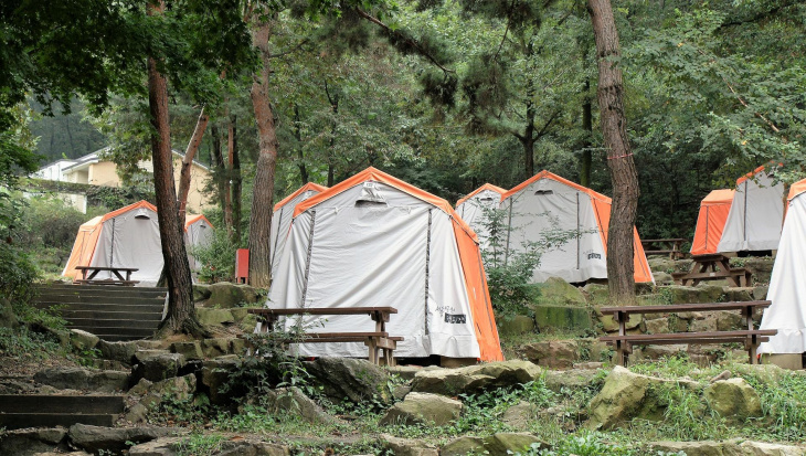 10 địa điểm cắm trại đẹp nhất hàn quốc