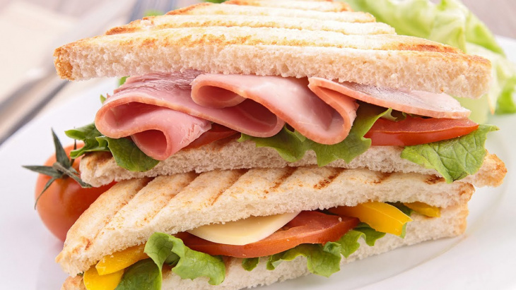 bữa sáng, món nướng, cách làm bánh mì sandwich cho bữa sáng đầy năng lượng