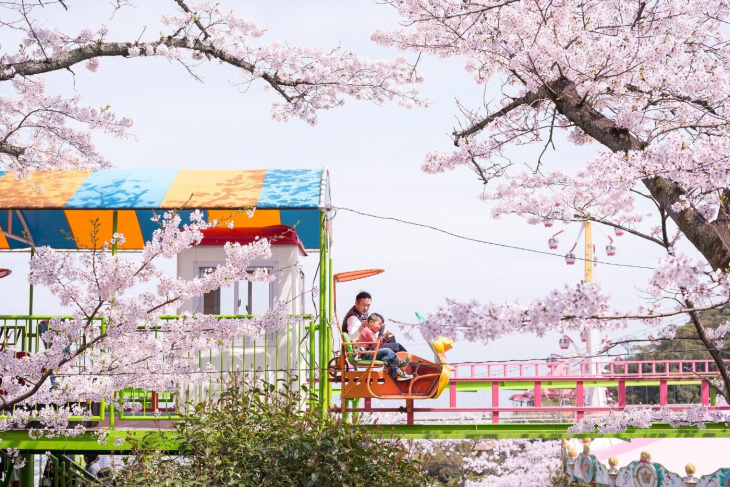vui chơi tại công viên beppu rakutenchi