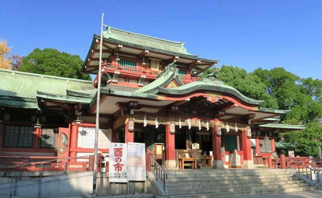 tomioka hachimangu – đền thờ của tầng lớp võ sĩ đạo nhật bản