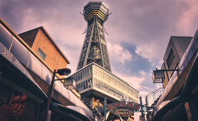 khám phá vẻ đẹp tháp tsutenkaku: biểu tượng nổi bật khu “tân thế giới”