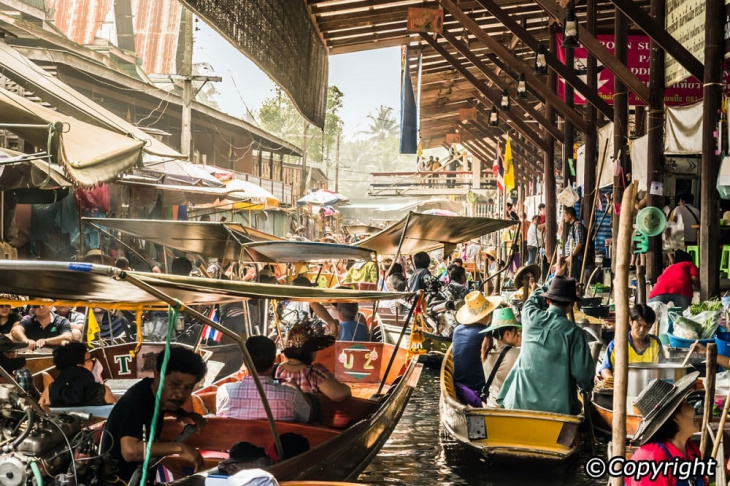Damnoen Saduak – Chợ Nổi độc đáo Tại Thái Lan