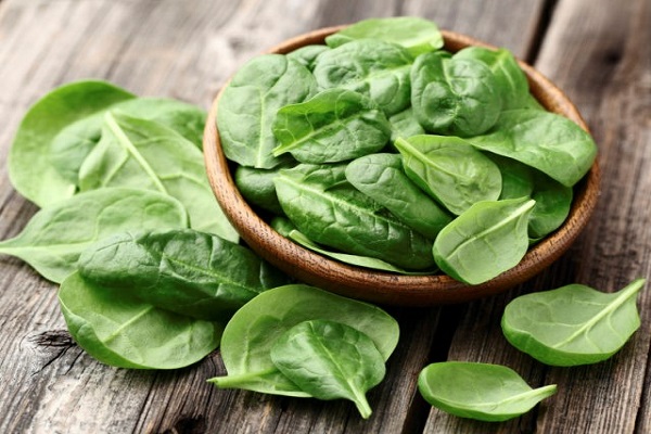rau lạ: spinach (bina)