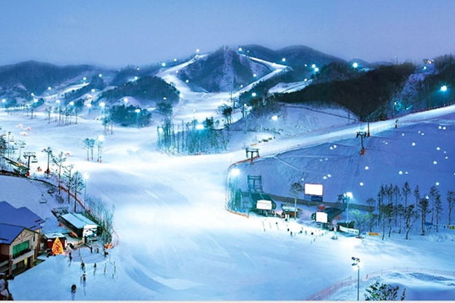 Thỏa sức trải nghiệm tại khu trượt tuyết Yangij Pine, Hàn Quốc