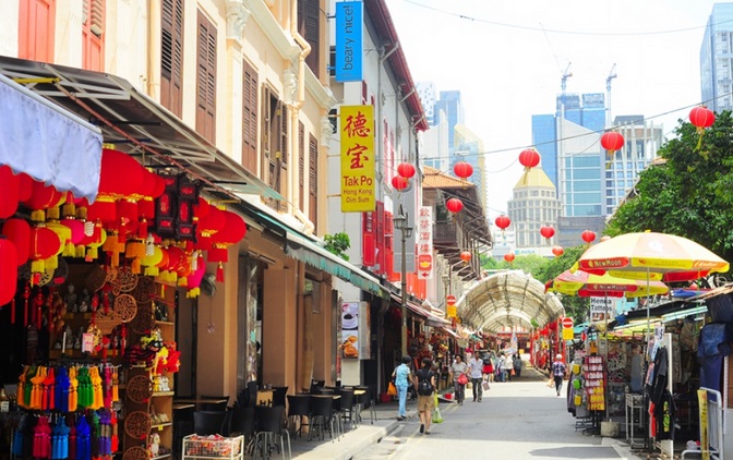 Thăm Quan Khu Chinatown Trong Tour Singapore