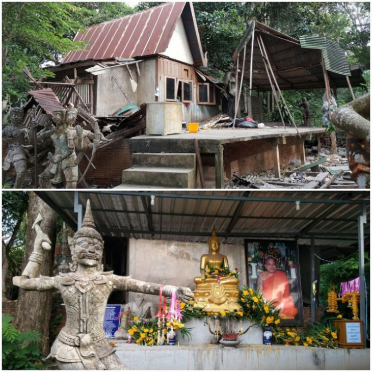 Những bức tượng được làm từ tro cốt người ở Thái Lan