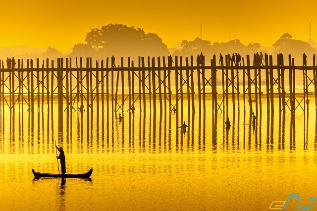 chiêm ngưỡng cây cầu gỗ u bein dài nhất thế giới ở mandalay