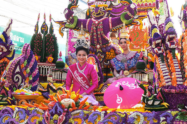thái lan, văn hóa thái lan, lễ hội hoa rực rỡ tại chiang mai, thái lan