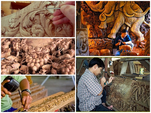 điểm đẹp, thái lan, làng nghề chạm khắc gỗ baan tawai - điểm du lịch văn hóa ở thái lan