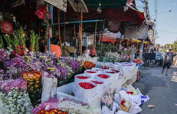 Chợ hoa Ton Lamyai rất thơ và nhẹ nhàng tại Thái Lan