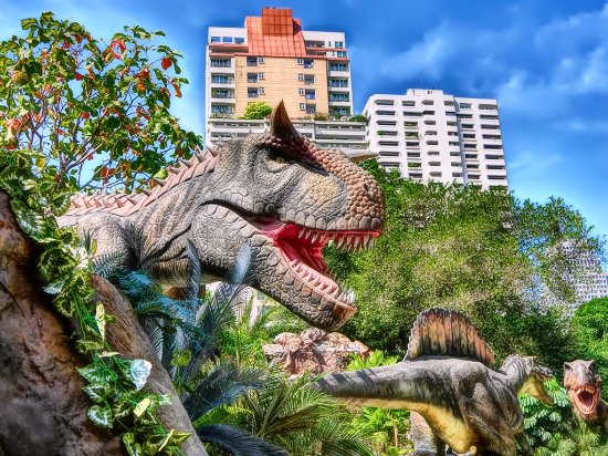 điểm đẹp, thái lan, tham quan công viên hành tinh khủng long ở bangkok, thái lan