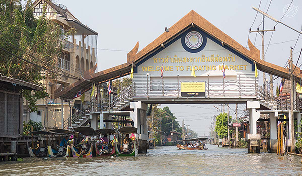 Nét văn hóa sông nước ở Chợ nổi Damnoen Saduak Thái Lan