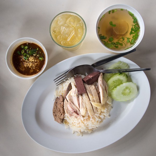 ẩm thực, thái lan, khao man kai - món cơm gà hải nam kiểu thái