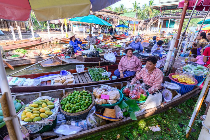 top 7 chợ nổi bangkok khiến du khách say mê