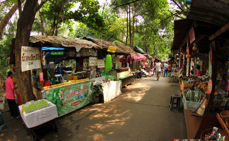chợ nổi bang nam pheung ở bangkok