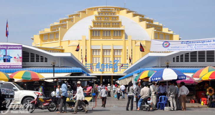Chợ Phsar Thom Thmei - điểm mua sắm và du lịch tại Campuchia