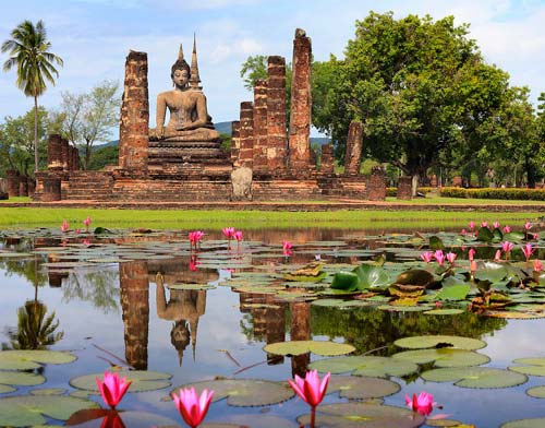 campuchia, điểm đẹp, thái lan - nâng cấp công viên văn hóa lịch sử sukhothai