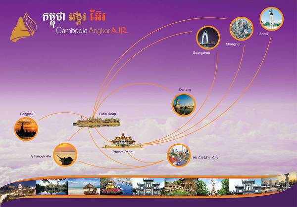 campuchia, kinh nghiệm, cambodia angkor air, hãng hàng không chất lượng của campuchia