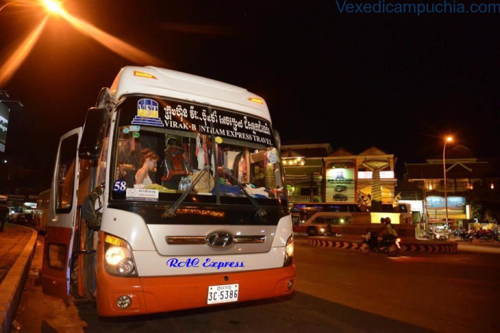 campuchia, kinh nghiệm, tuyến xe bus đêm đến phnom penh, campuchia khởi hành từ tp.hcm