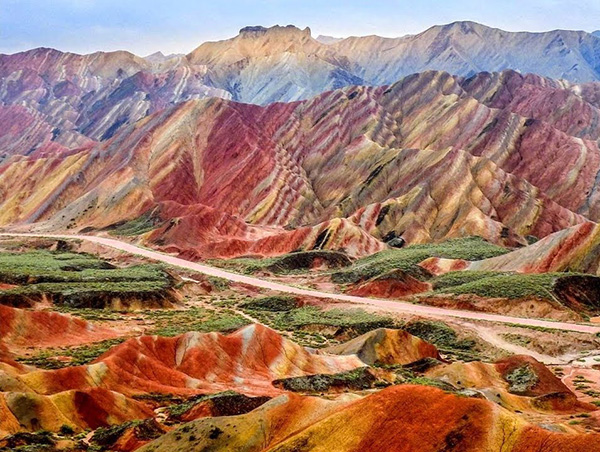 Cảnh đẹp của Công viên địa chất Trương Dịch Đan Hà ở Trung Quốc
