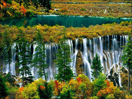 điểm đẹp, trung quốc, vẻ đẹp của công viên quốc gia thung lũng jiuzhai ở trung quốc