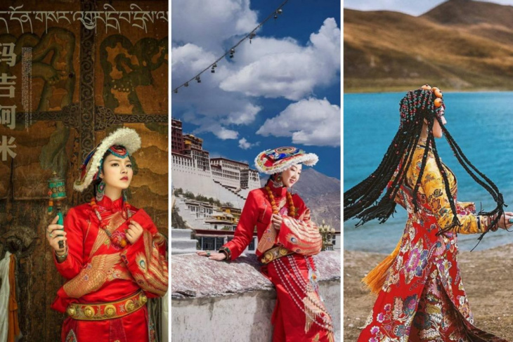 ẩm thực, trung quốc, vẻ đẹp trang phục của dân tộc tạng ở trung quốc