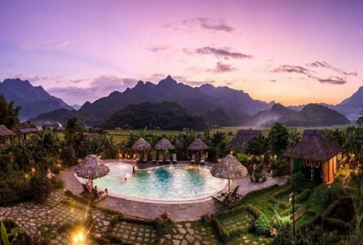 khám phá, trải nghiệm, top 10 resort hòa bình mai châu view núi đẹp giá rẻ có hồ bơi