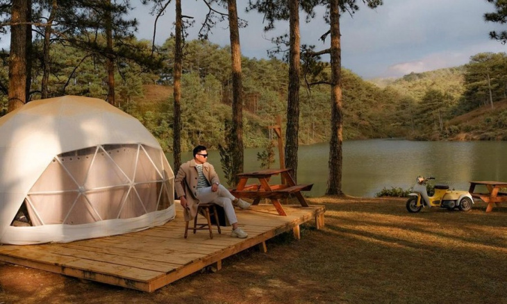 khám phá, trải nghiệm, cắm trại sang chảnh - trào lưu “ngủ lều” đang hot nhất đà lạt!