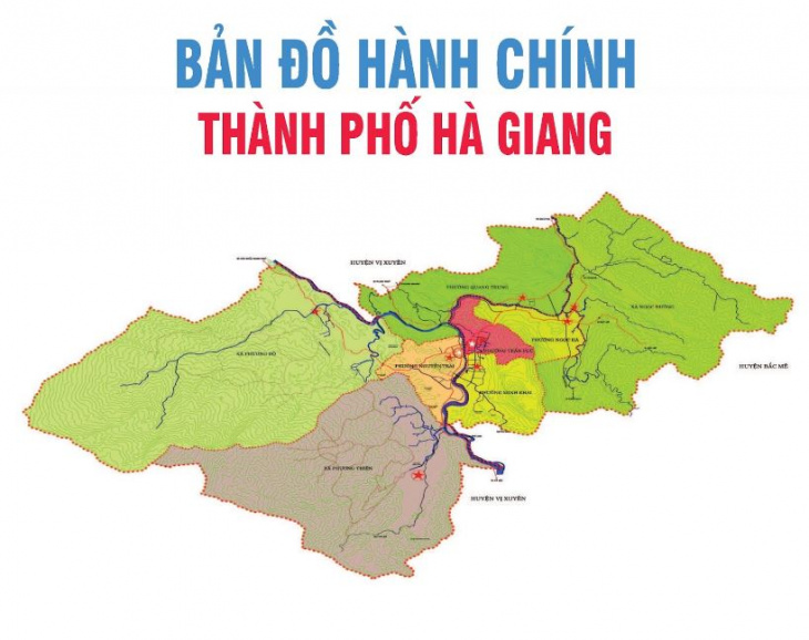 Bản đồ du lịch và hành chính tỉnh Hà Giang đầy đủ và chính xác