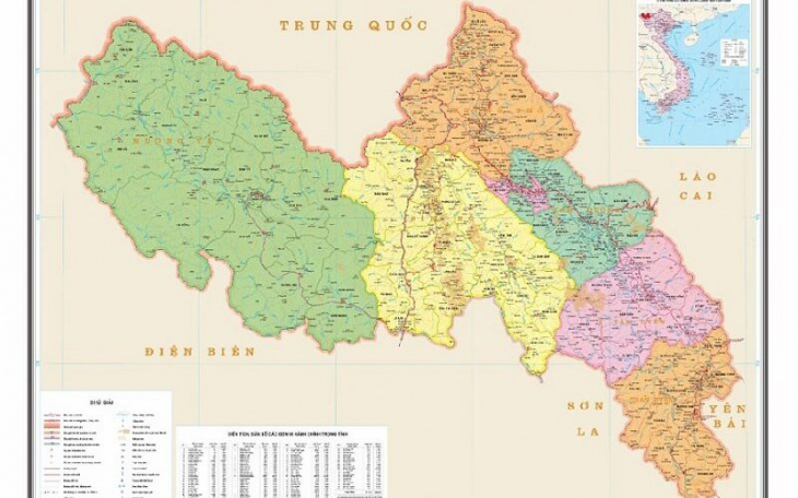 Bản đồ du lịch và hành chính tỉnh Lai Châu online mới nhất