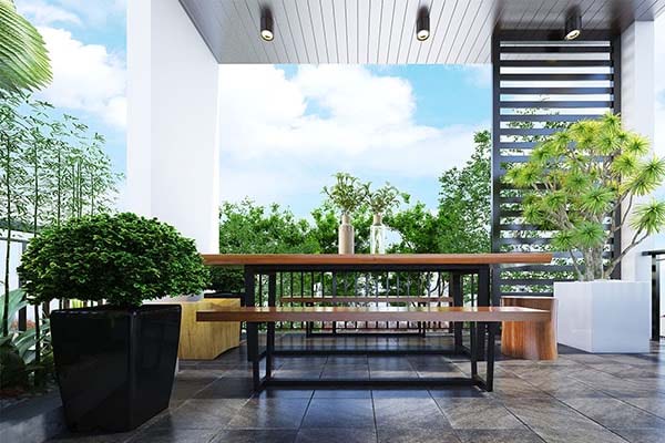 quán cà phê, những ý tưởng thiết kế sân thượng nhỏ đẹp khiến bạn mê mẩn