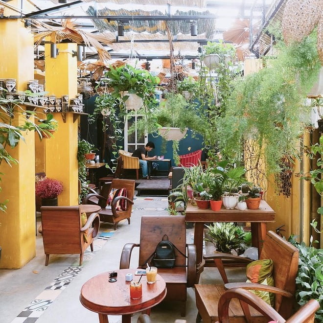khám phá, trải nghiệm, tận hưởng không gian xanh ở quán cà phê vườn hà nội đẹp mê ly