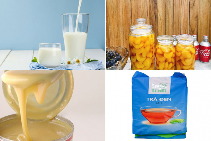 ẩm thực, hướng dẫn cách làm trà sữa đào tại nhà ngon thơm, hấp dẫn