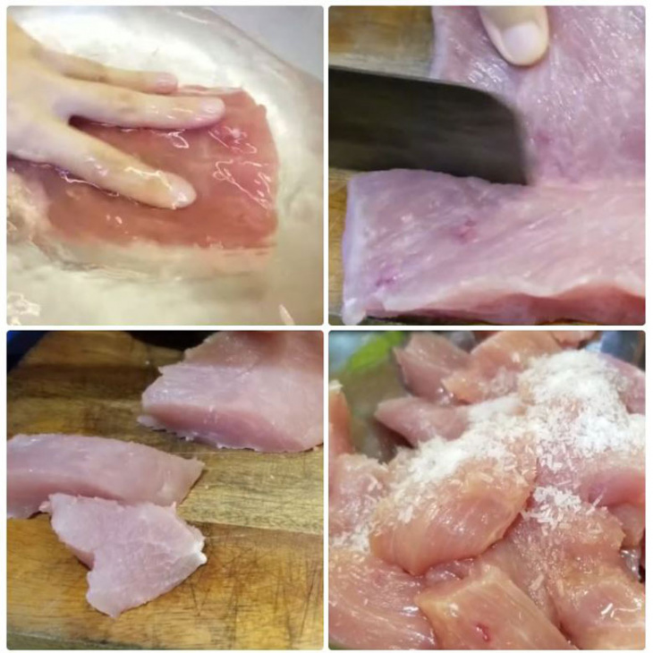 ẩm thực, cách làm ruốc thịt lợn bằng máy xay sinh tố tơi xốp tại nhà