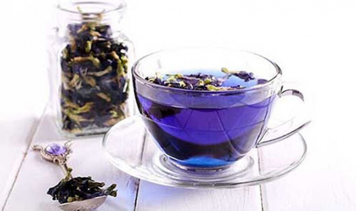 ẩm thực, hướng dẫn cách làm trà hoa đậu biếc macchiato béo thơm, mát lạnh