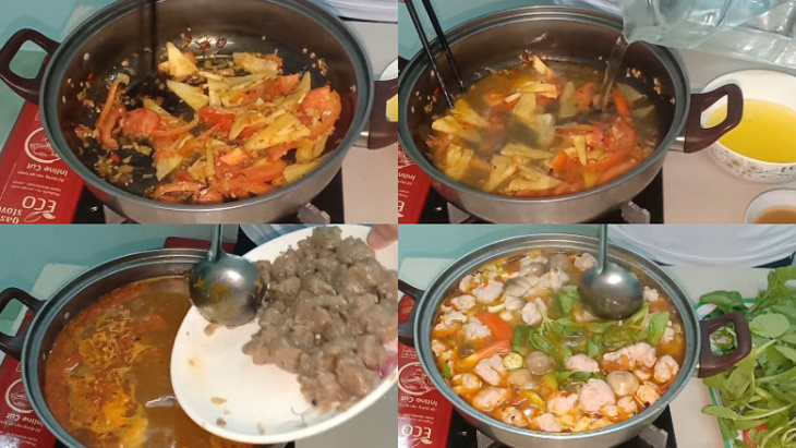 ẩm thực, hướng dẫn cách nấu lẩu cá thác lác chua cay siêu ngon
