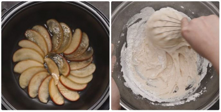 ẩm thực, cách làm bánh táo bằng nồi cơm điện thơm ngon vào cuối tuần
