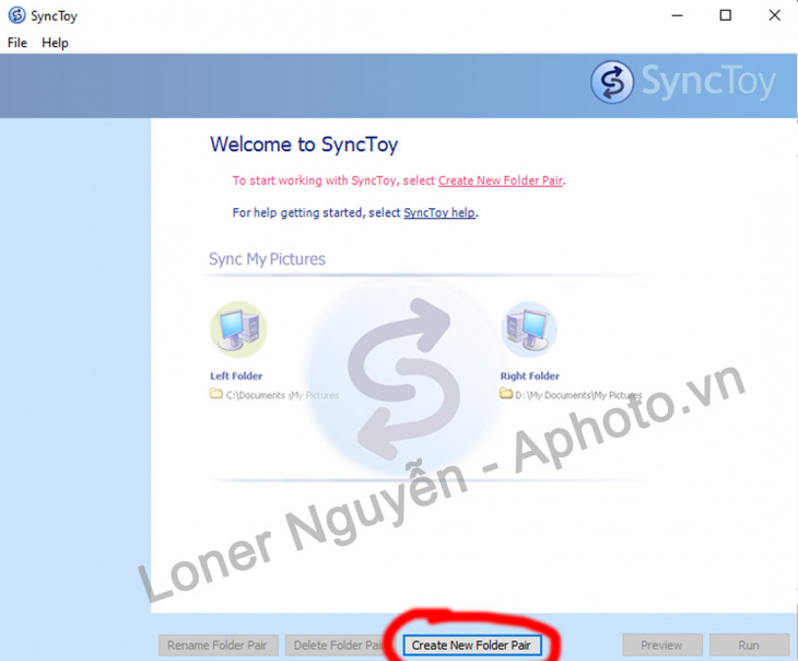 chụp ảnh, microsoft, hướng dẫn sao lưu, đồng bộ hóa dữ liệu với microsoft synctoy bằng hình ảnh