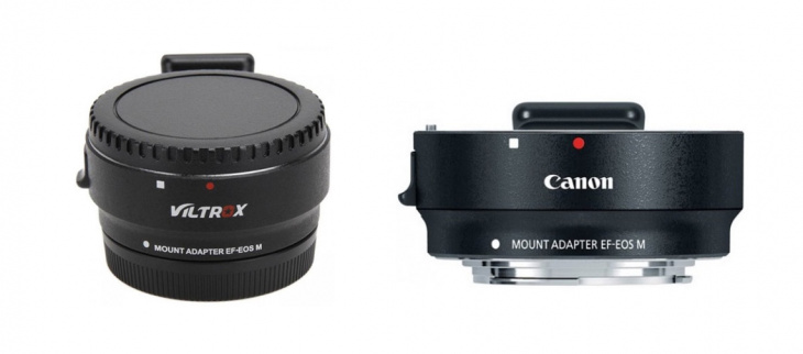 Các ngàm chuyển cho lens Canon EF cho máy ảnh Canon Mirrorless