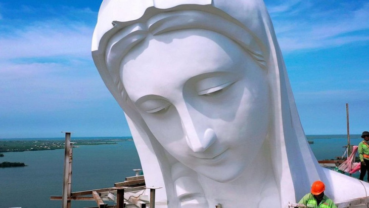 khám phá, trải nghiệm, tượng đức mẹ maria cao nhất việt nam trên đỉnh núi cúi, đồng nai