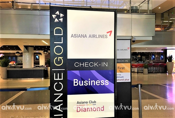 Hướng dẫn làm thủ tục check – in tại sân bay Asiana Airlines