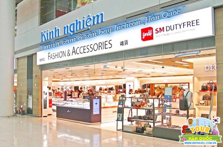 Kinh nghiệm mua sắm ở sân bay Incheon